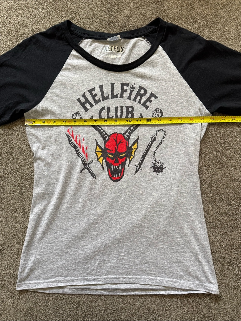 Women’s Hellfire Club Raglan Tee - Picture 7 of 11